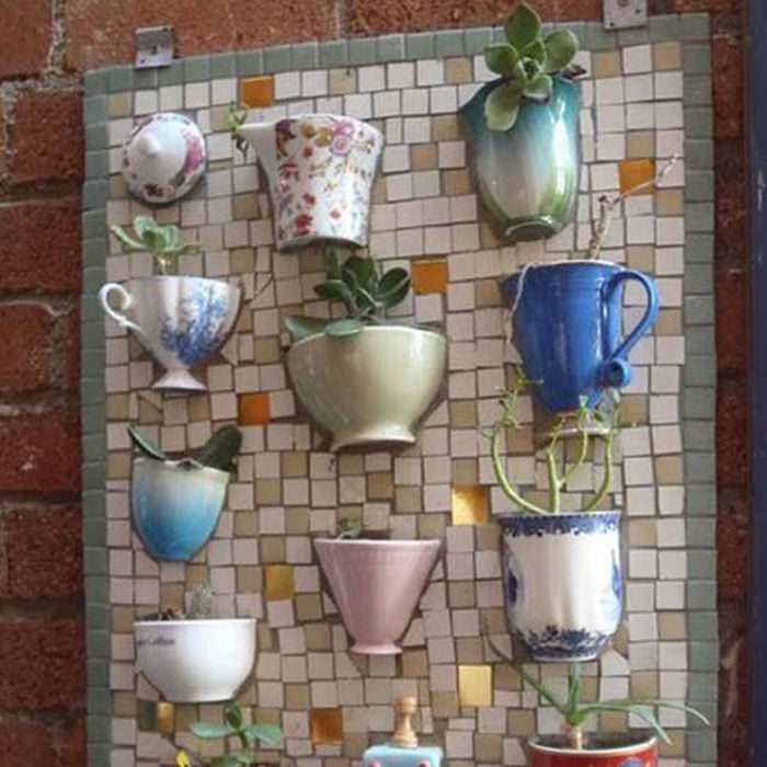 Tea cup mosaic