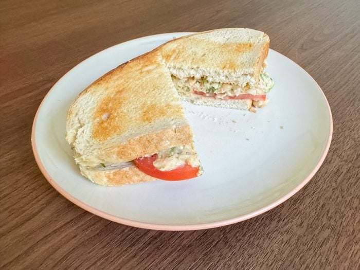 Chickpea Salad Sandwich Greenchef Plated